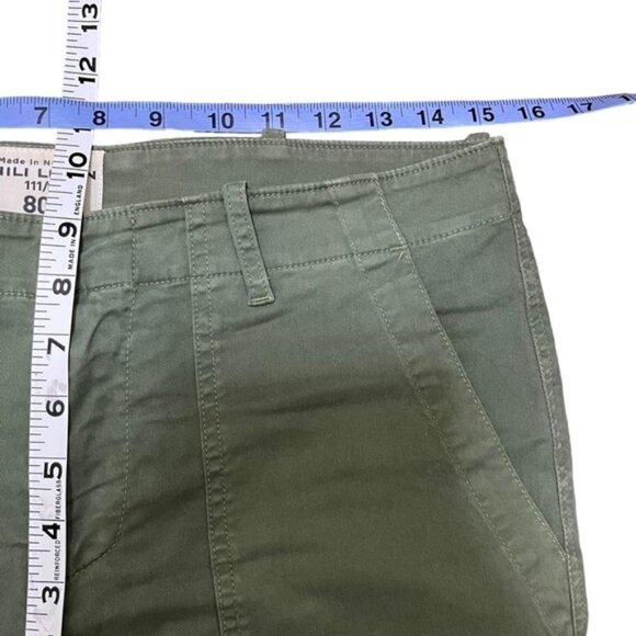Nili Lotan Cropped Military Pants in Army Green Women Size 2 - Picture 7 of 11